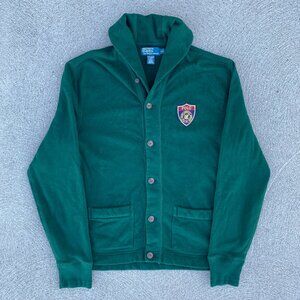 Vintage Polo Ralph Lauren button cardigan sweater green